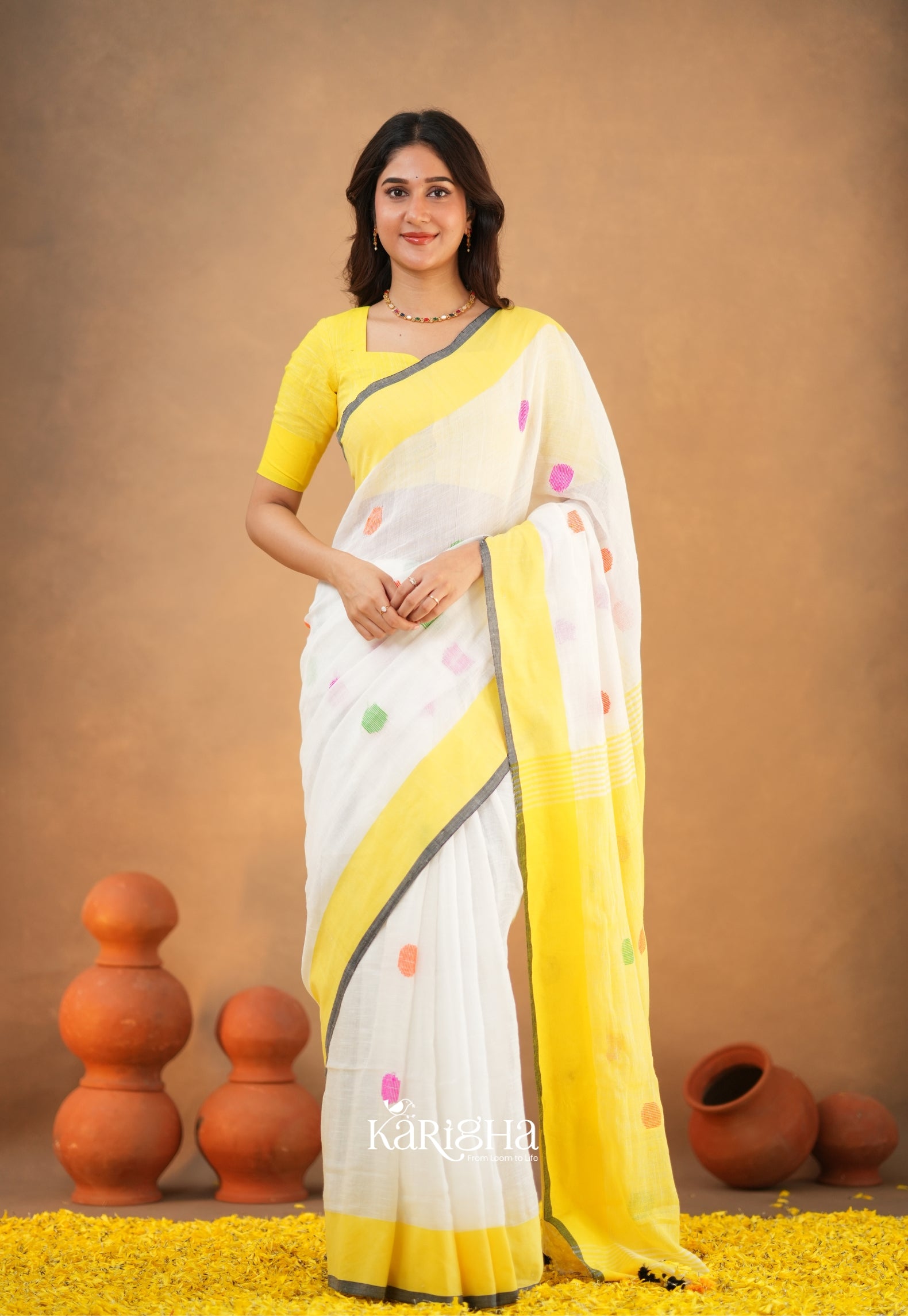 Legacy Loom – Handwoven Cotton Saree with Timeless Craft
