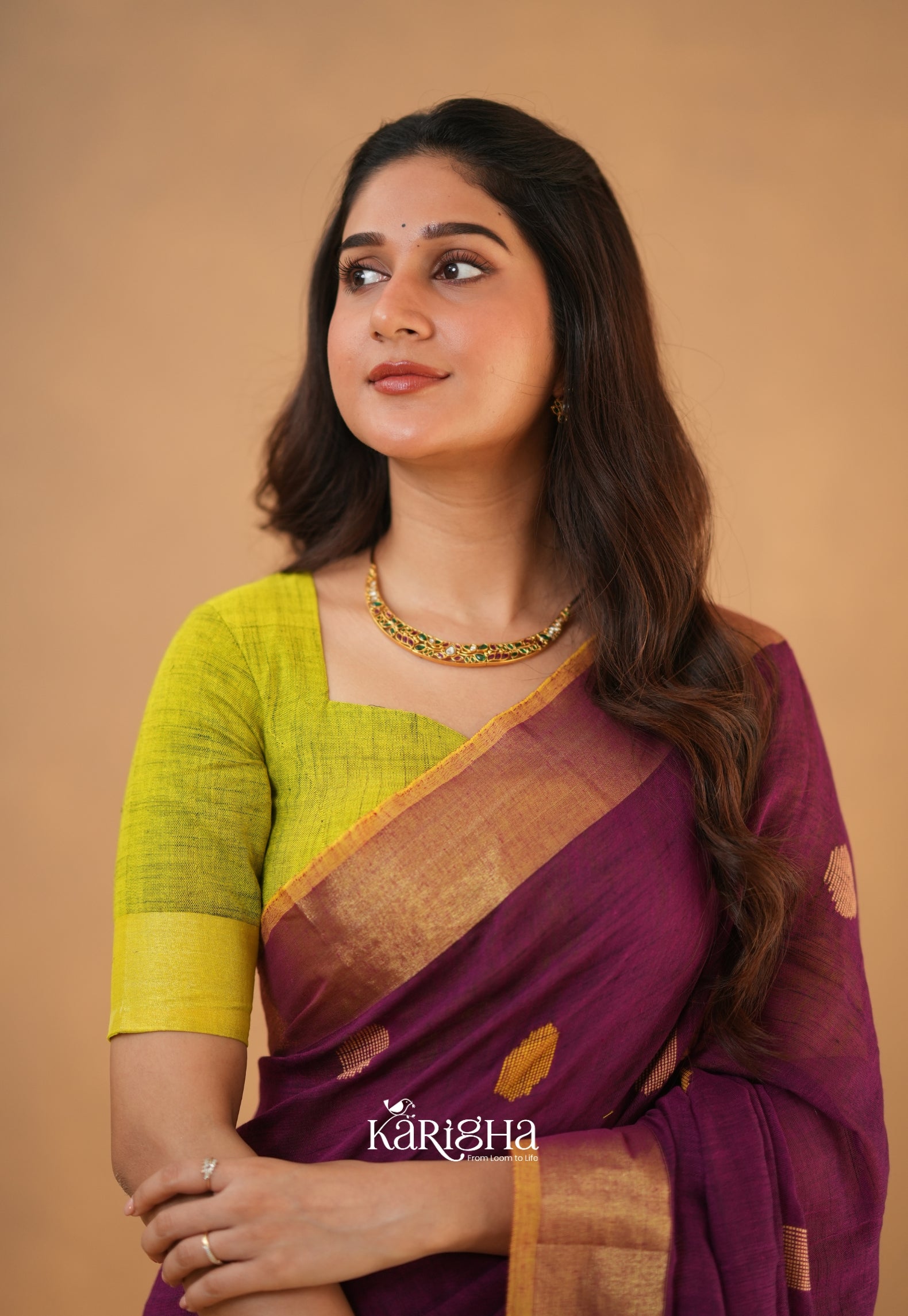 Legacy Loom – Handwoven Cotton Saree with Timeless Craft