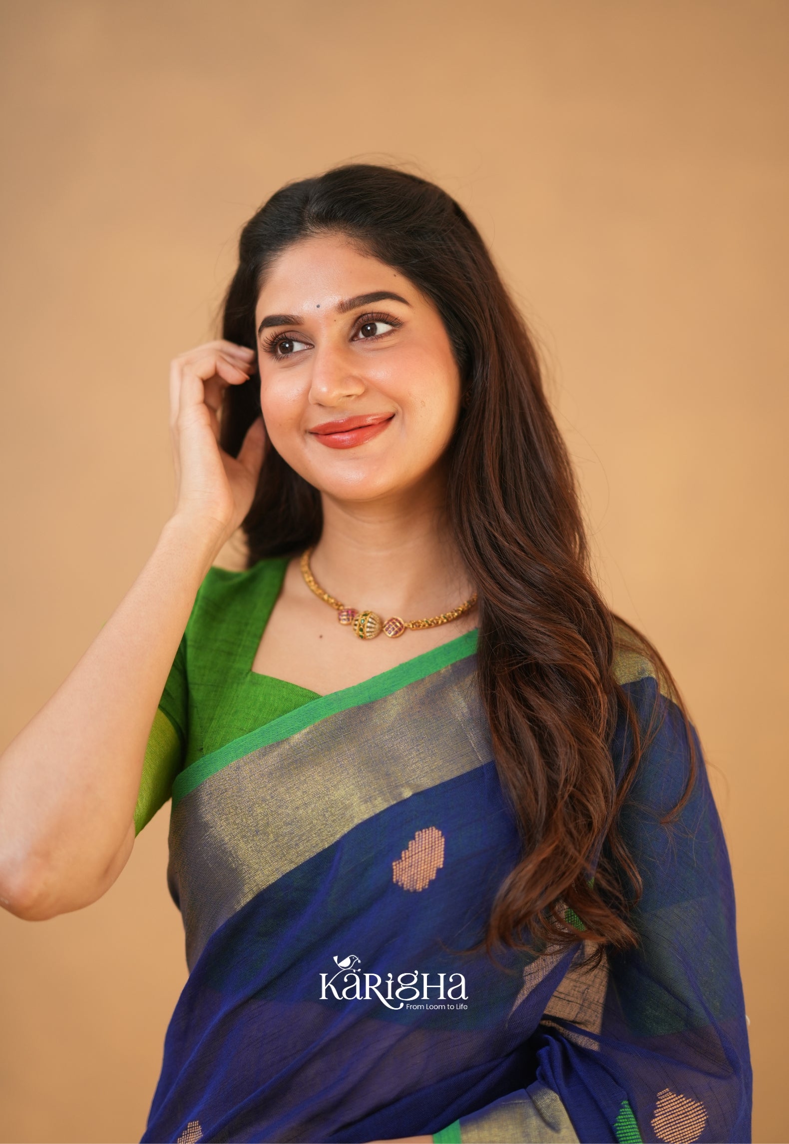 Legacy Loom – Handwoven Cotton Saree with Timeless Craft