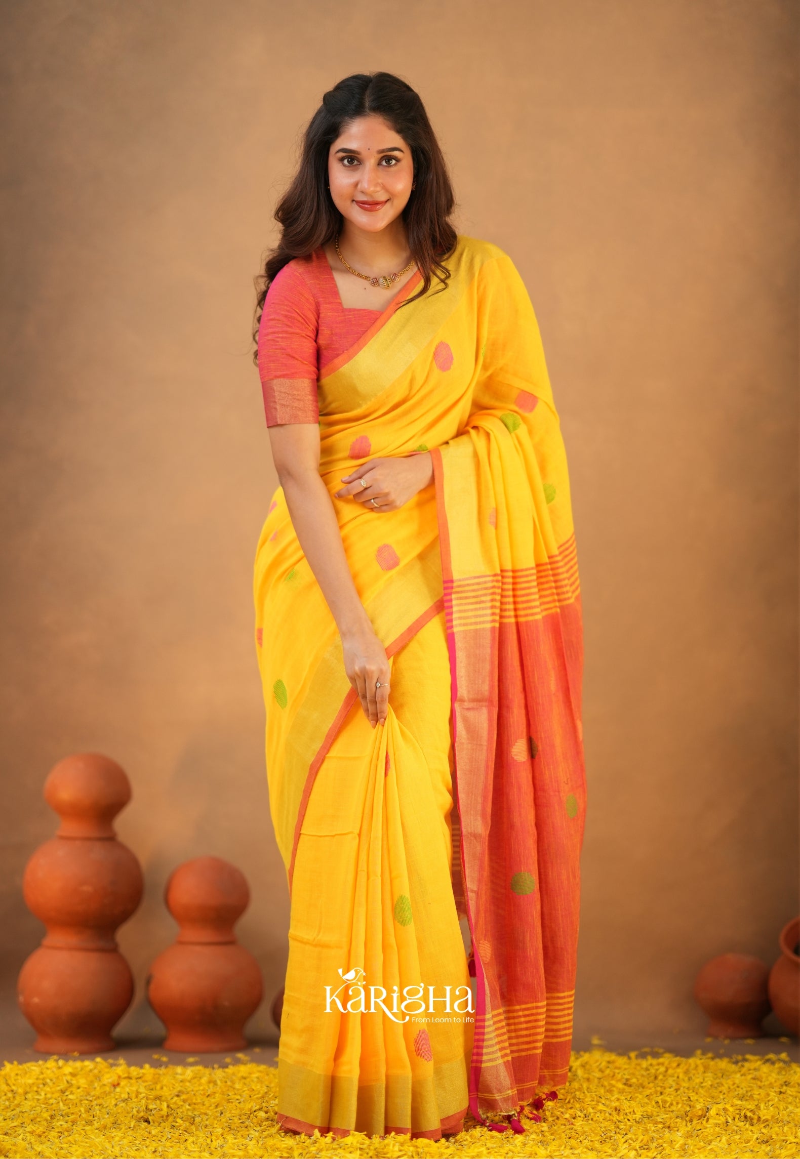 Legacy Loom – Handwoven Cotton Saree with Timeless Craft