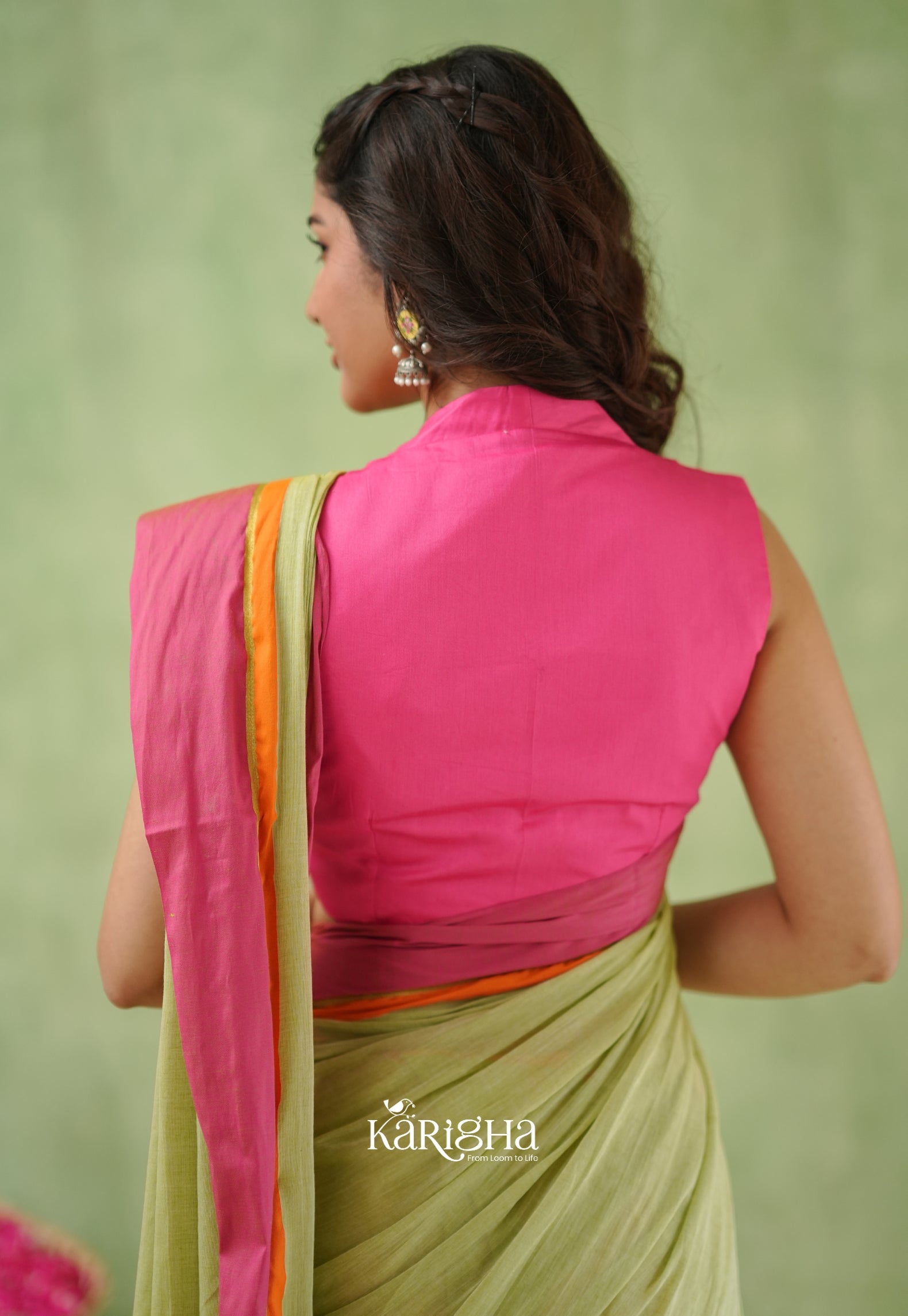 Pink Poise Pure Cotton Saree – Soft & Elegant Drapes