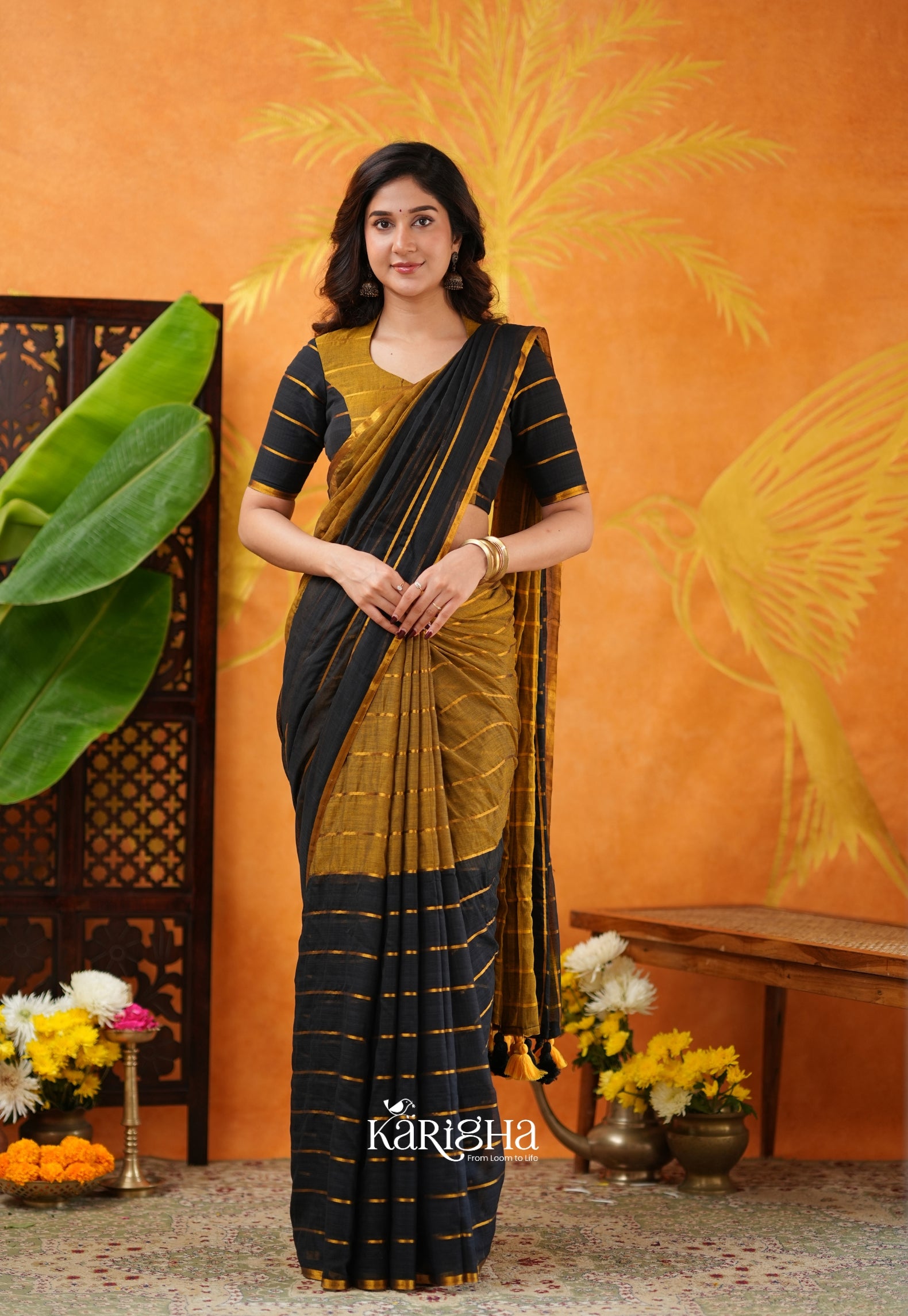 Modern Ethnic Mul Cotton Saree