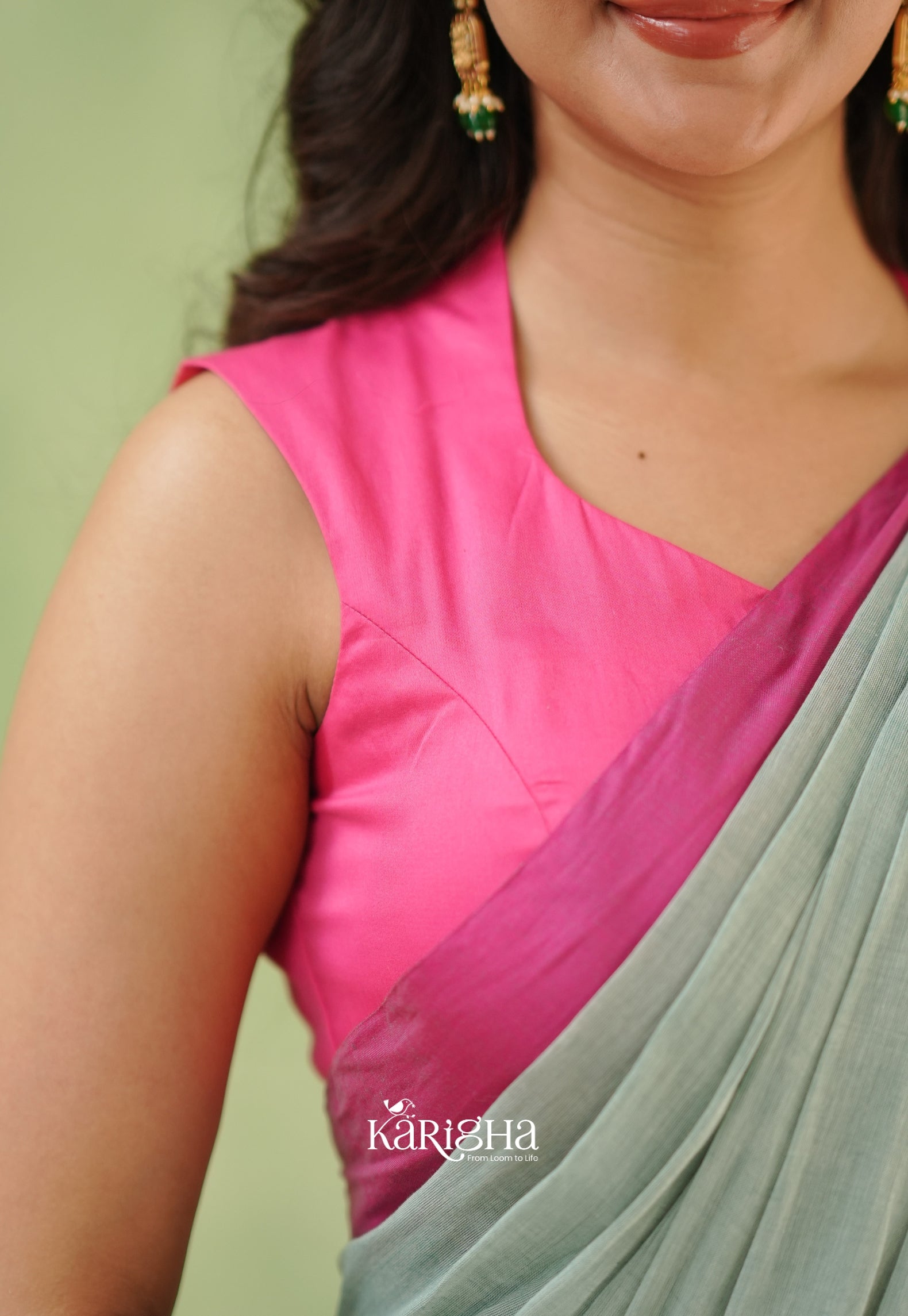 Pink Poise Pure Cotton Saree – Soft & Elegant Drapes
