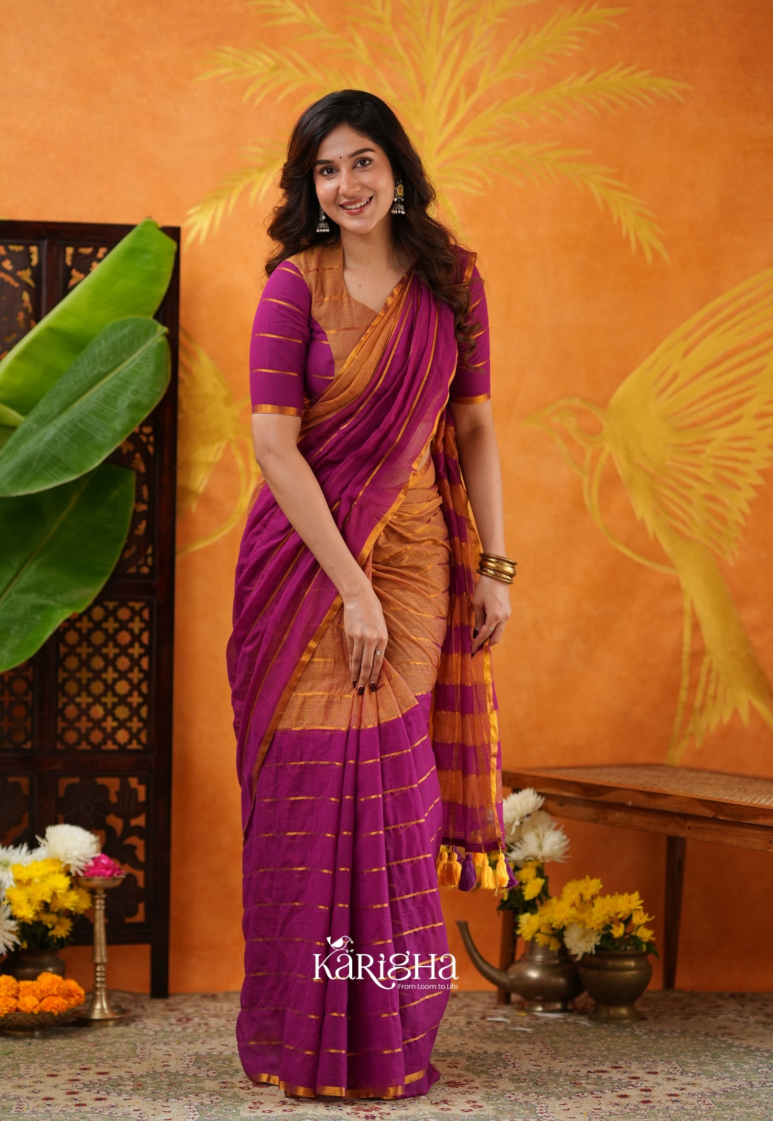 Modern Ethnic Mul Cotton Saree