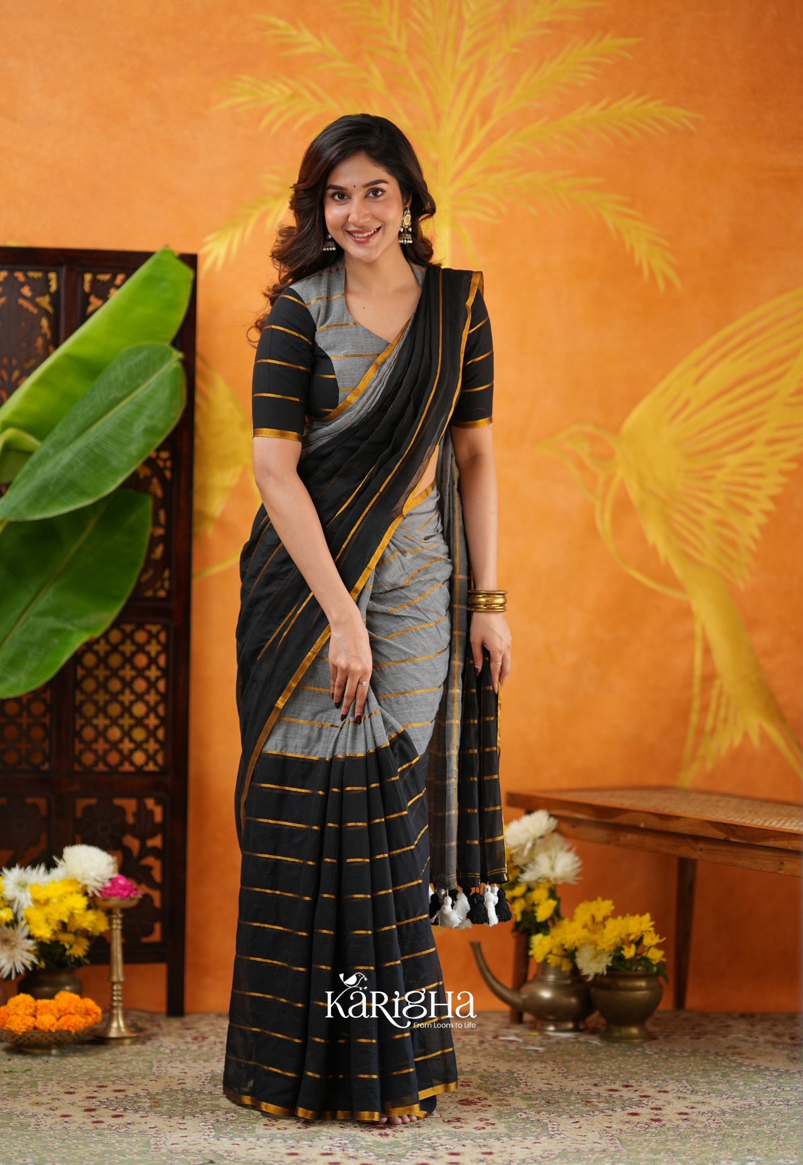 Modern Ethnic Mul Cotton Saree