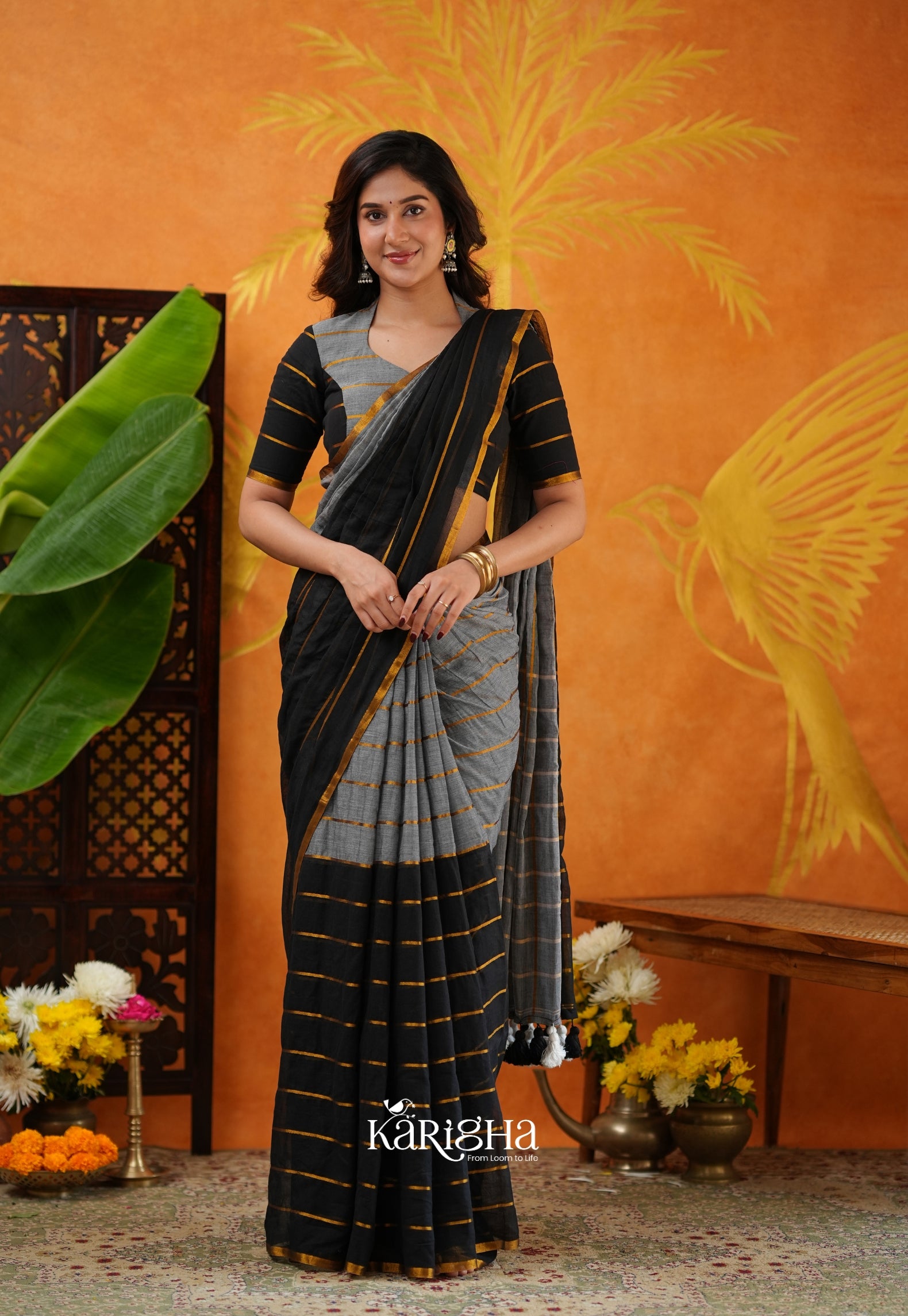 Modern Ethnic Mul Cotton Saree