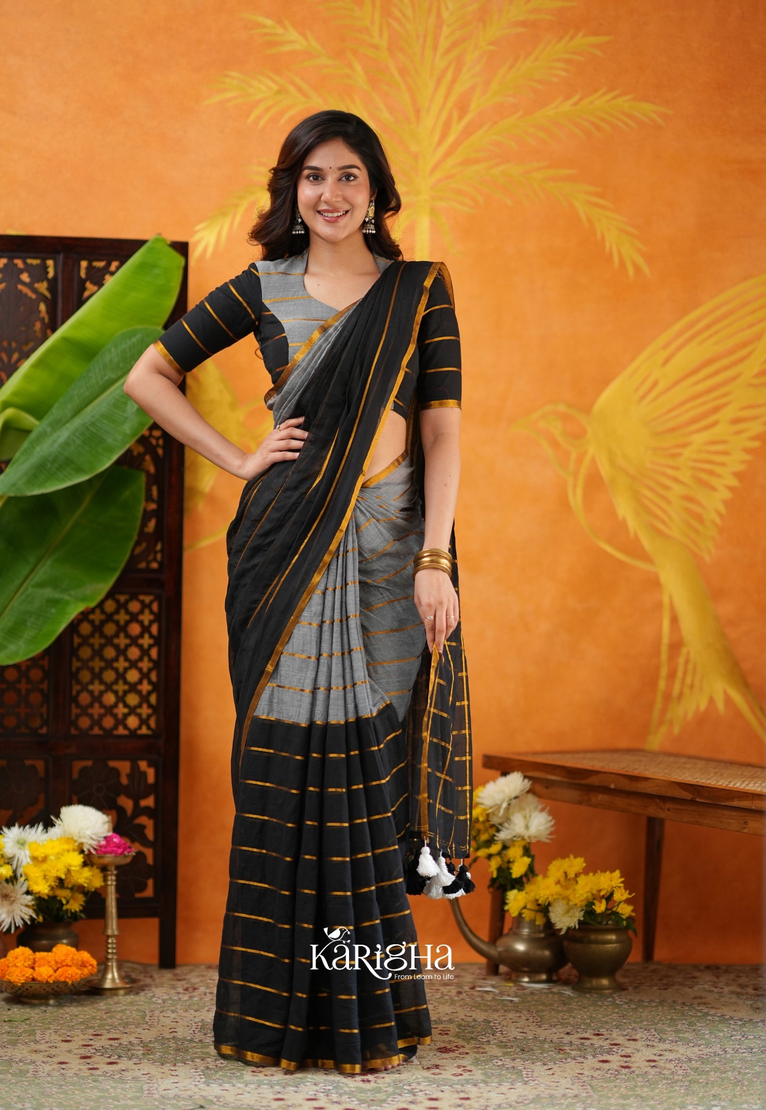 Modern Ethnic Mul Cotton Saree