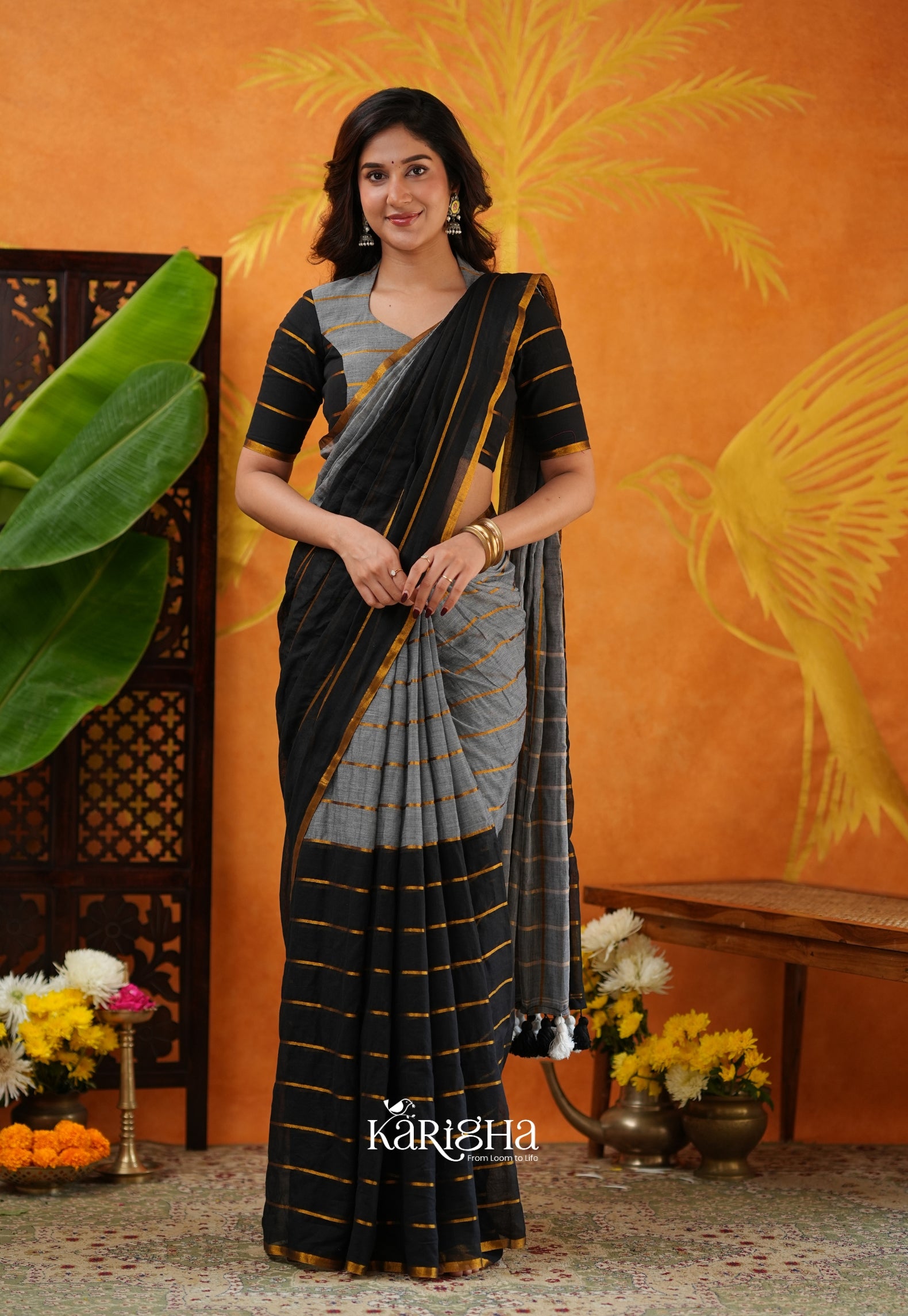 Modern Ethnic Mul Cotton Saree