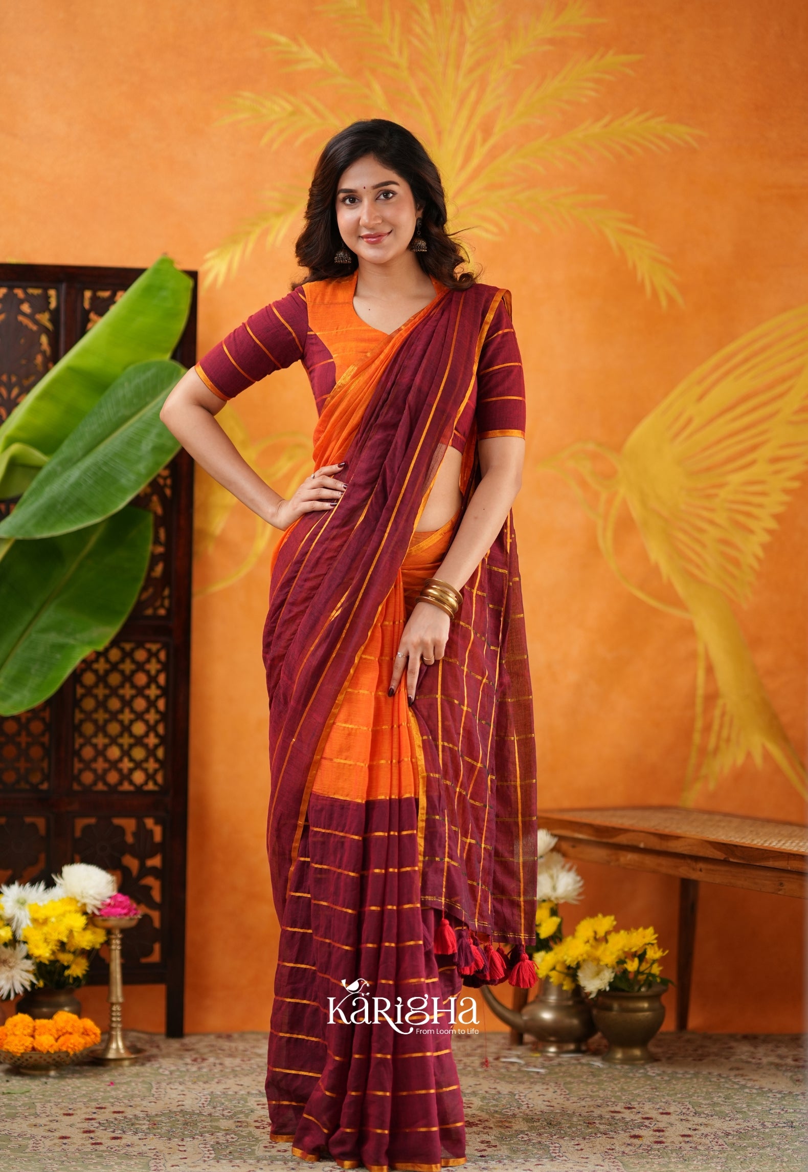 Modern Ethnic Mul Cotton Saree