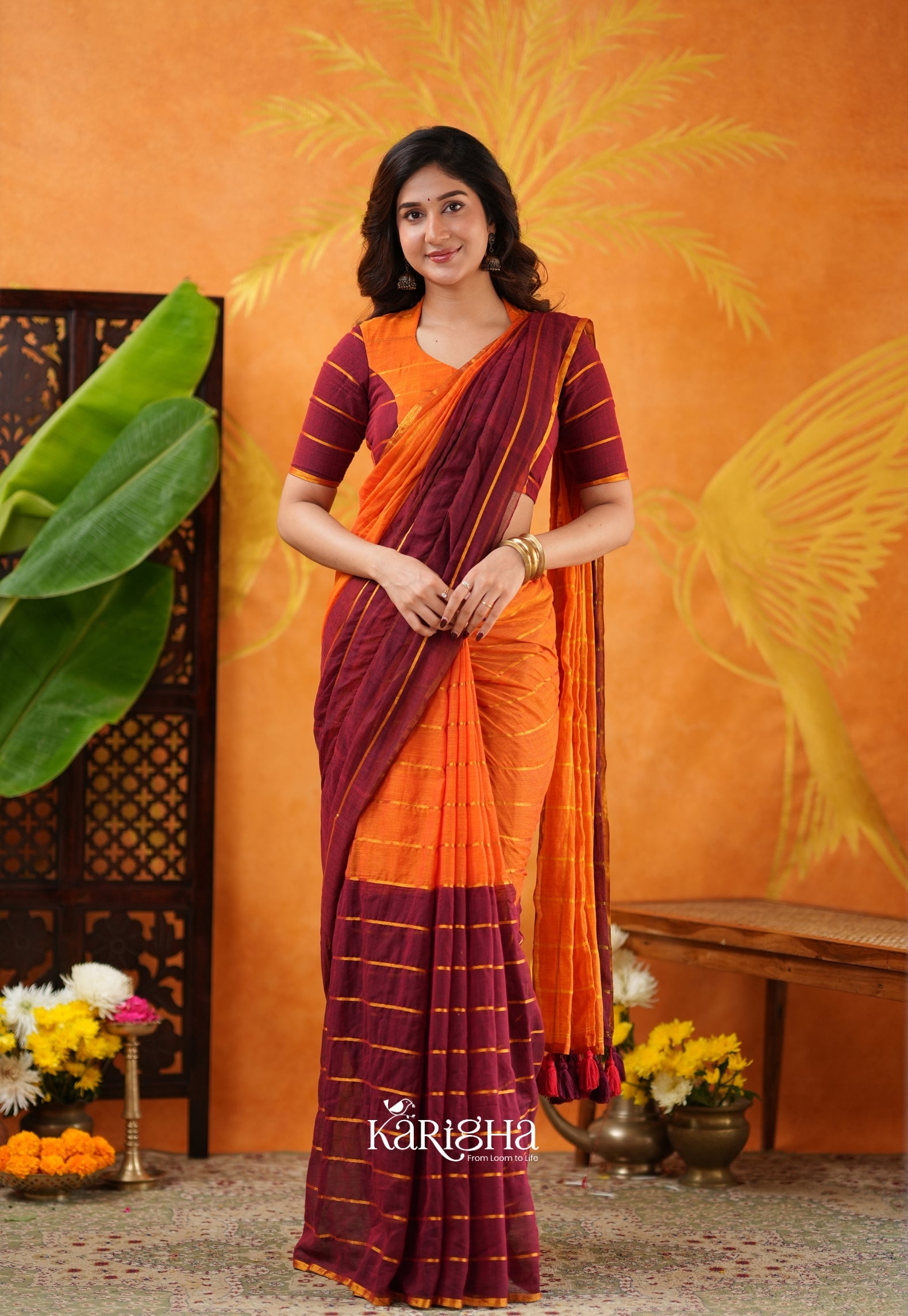 Modern Ethnic Mul Cotton Saree
