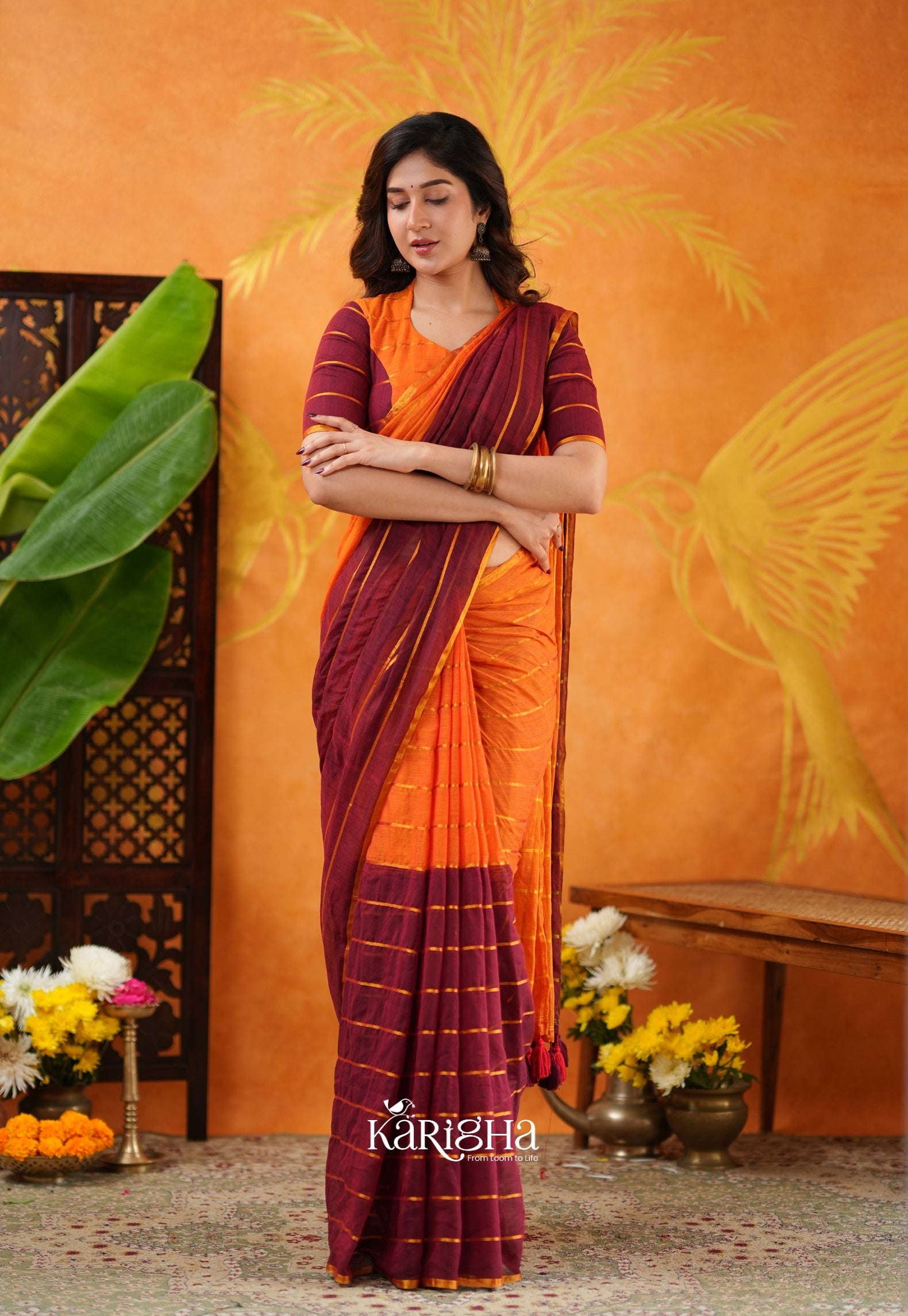 Modern Ethnic Mul Cotton Saree