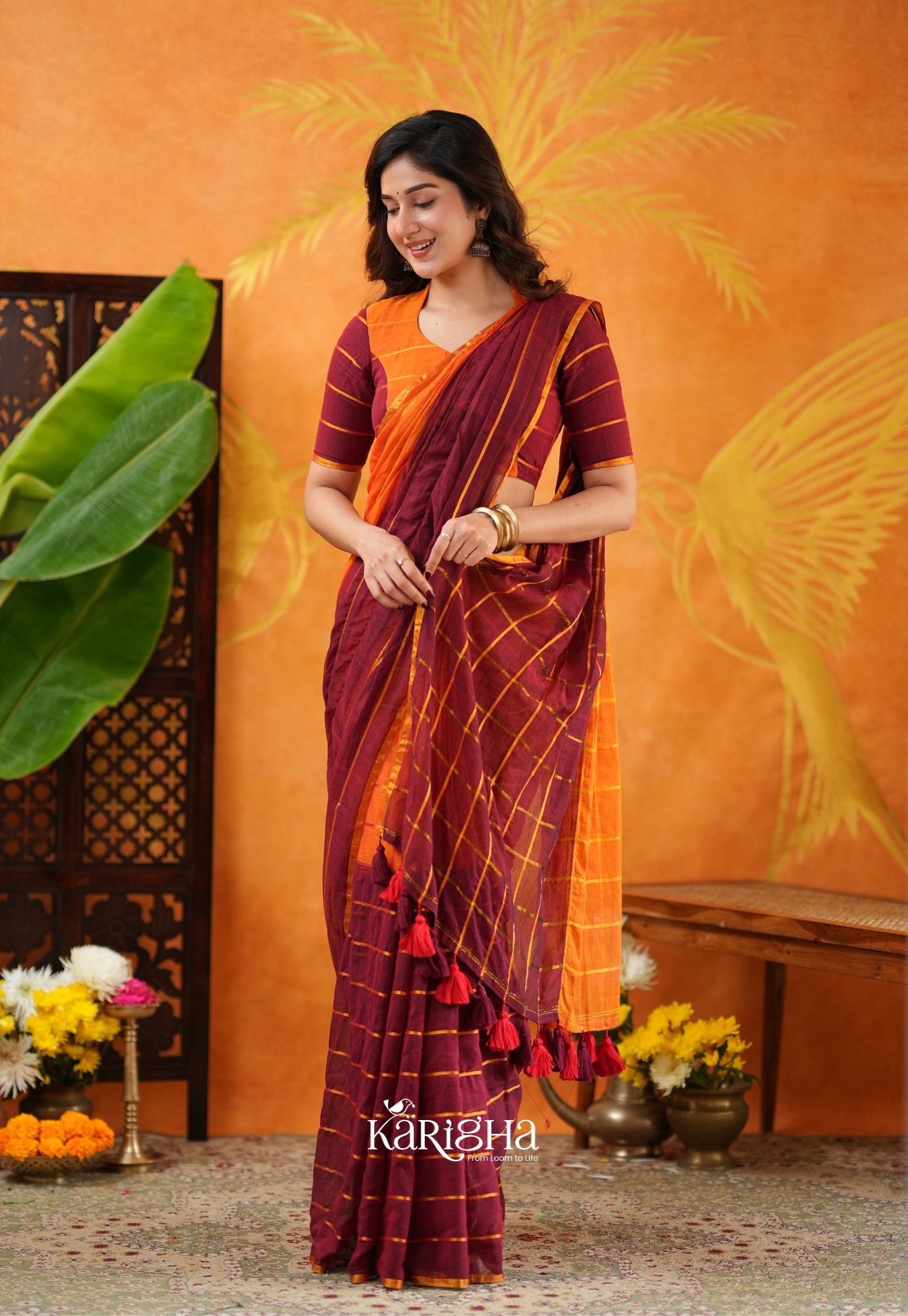Modern Ethnic Mul Cotton Saree