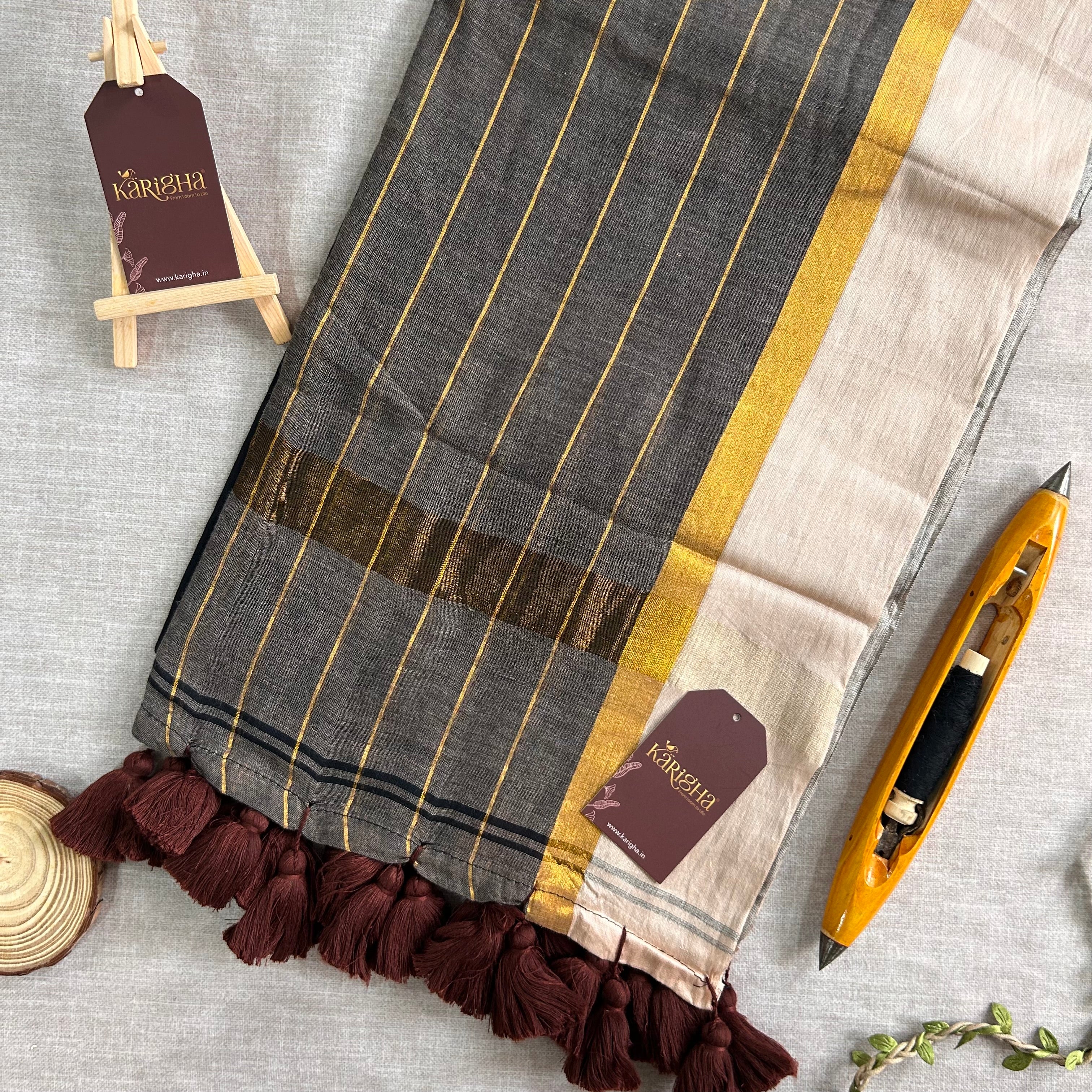Twilight Glow Mul Cotton Saree
