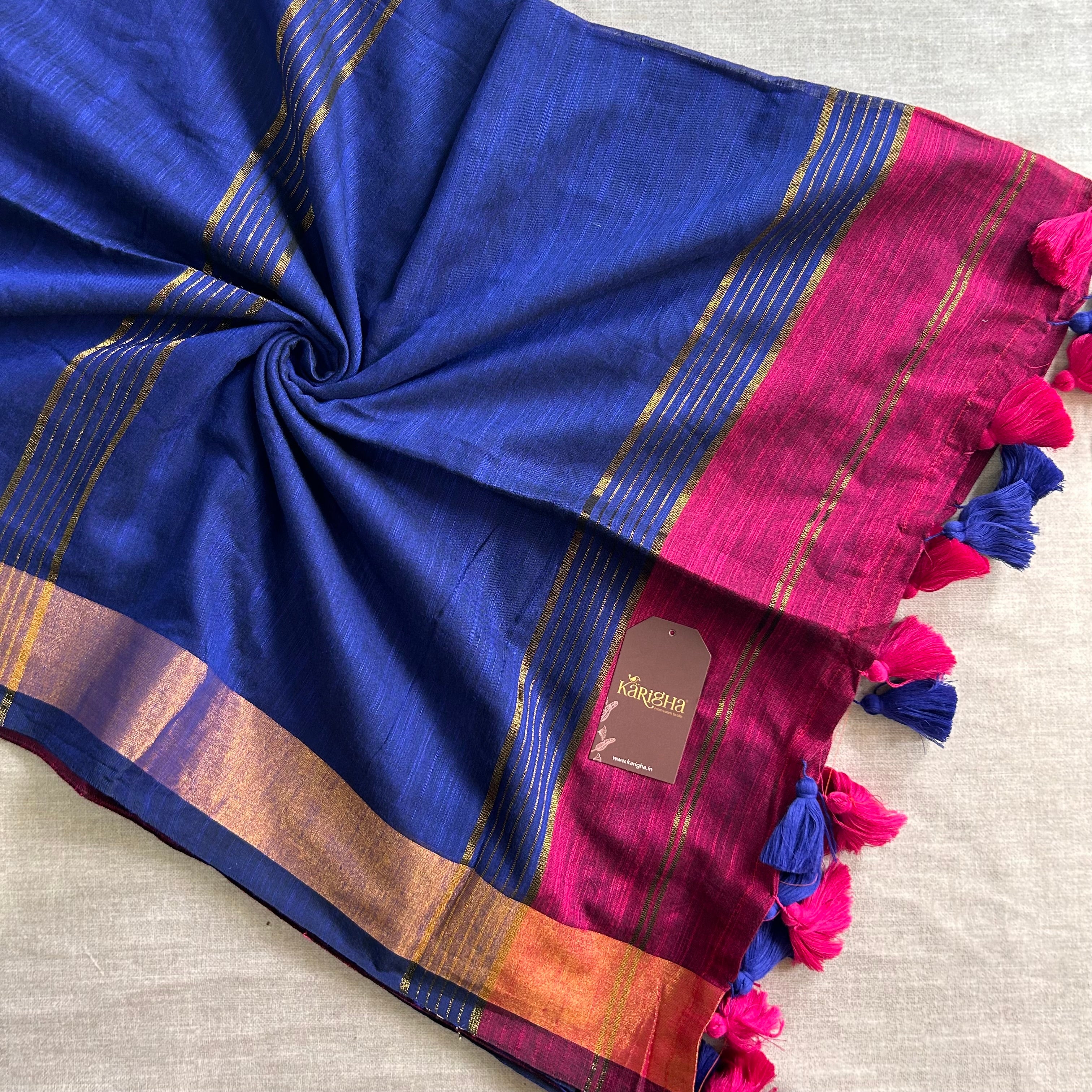 Imperial Threads – Classic Cotton Saree with Gleaming Zari Edge
